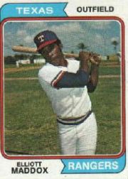 1974 Topps Baseball Cards      401     Elliott Maddox